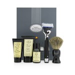 THE ART OF SHAVING Lexington Collection Power Shave Set: Razor + Brush + Pre Shave Oil + Shaving Cream + After Shave Balm - Without Battery
